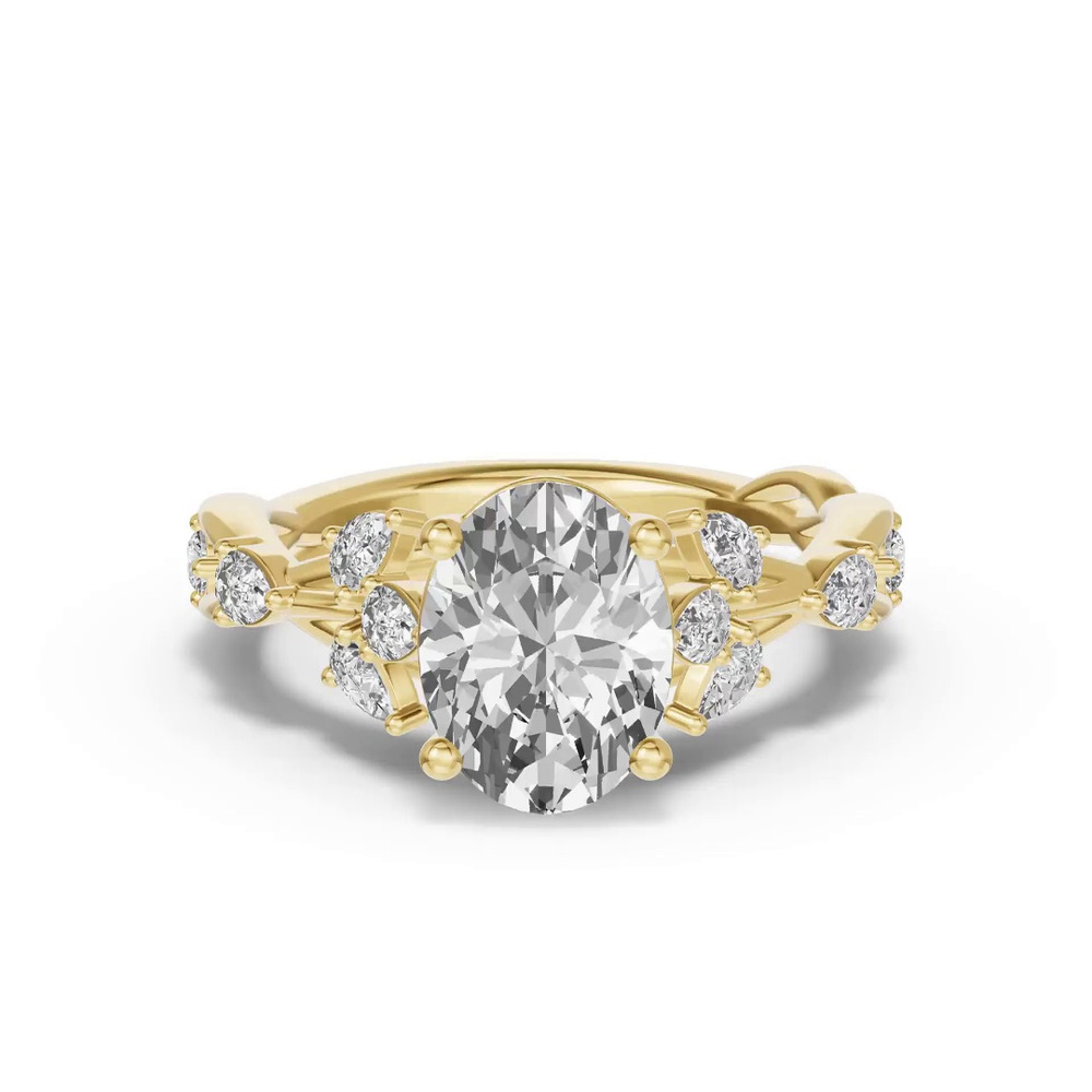 360 degree view of Botanical Twist Engagement Ring