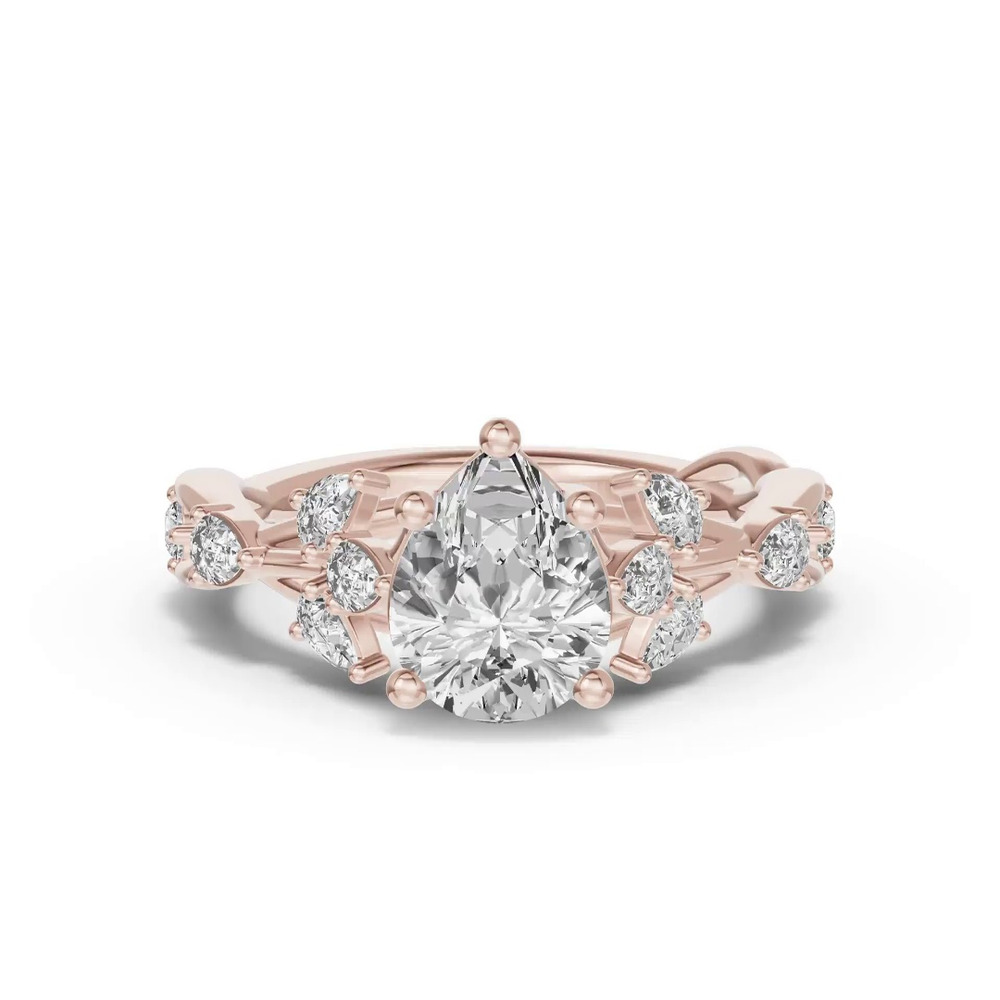360 degree view of Botanical Twist Engagement Ring