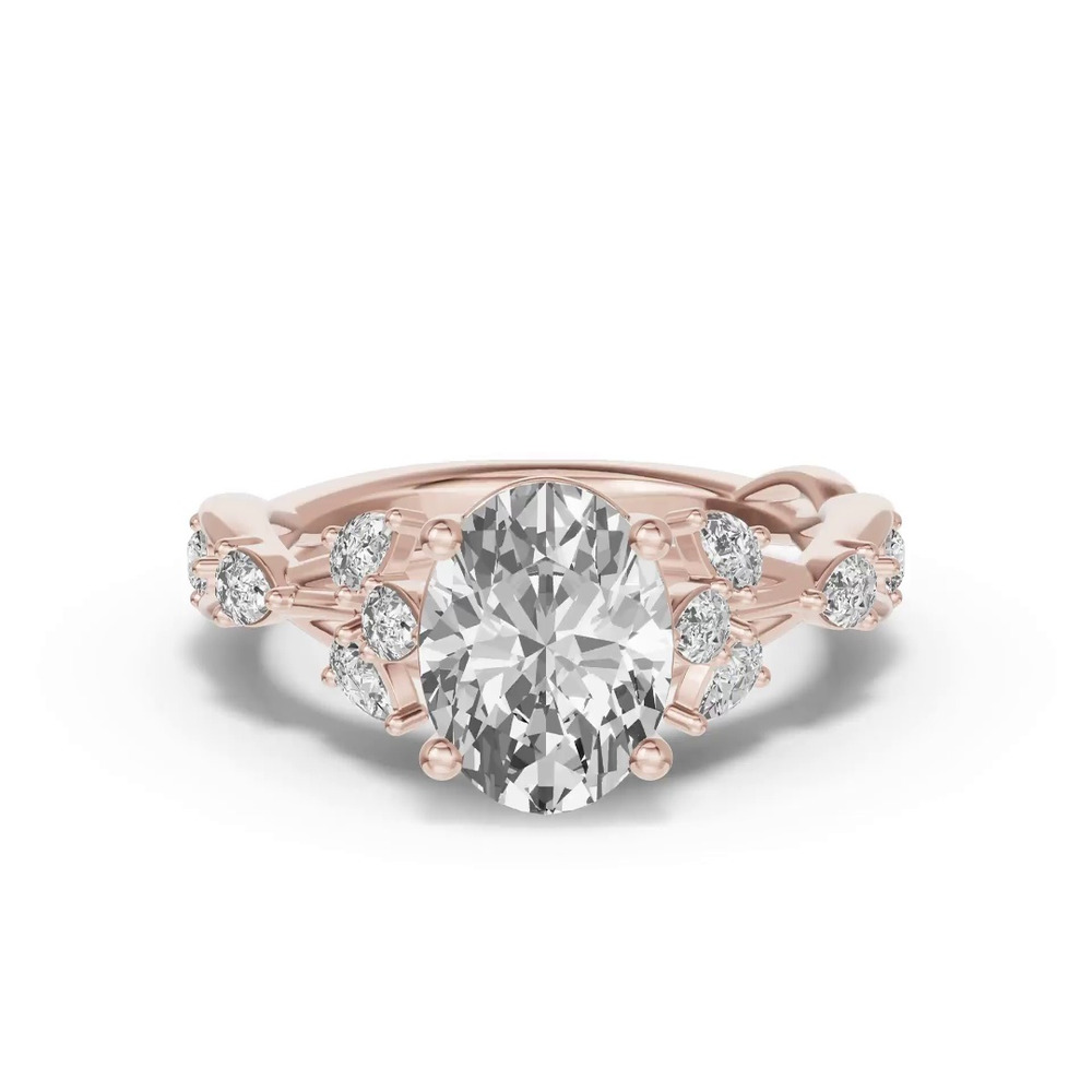 360 degree view of Botanical Twist Engagement Ring