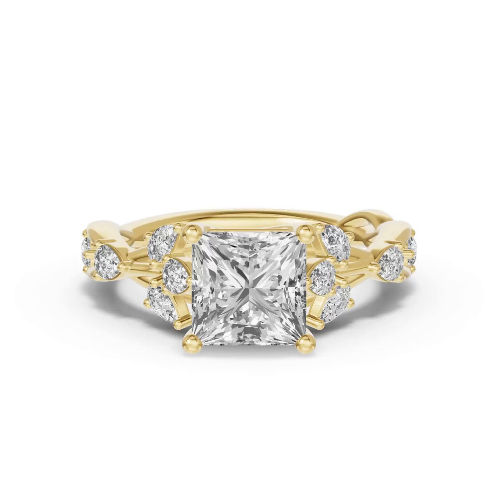 360 degree view of Botanical Twist Engagement Ring