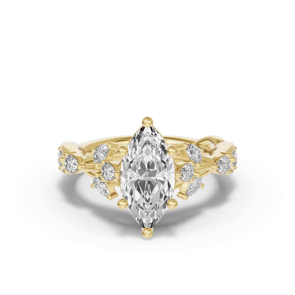 360 degree view of Botanical Twist Engagement Ring