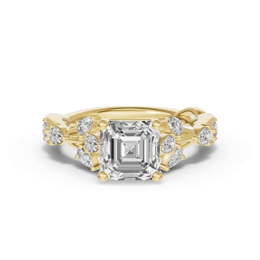 360 degree view of Botanical Twist Engagement Ring