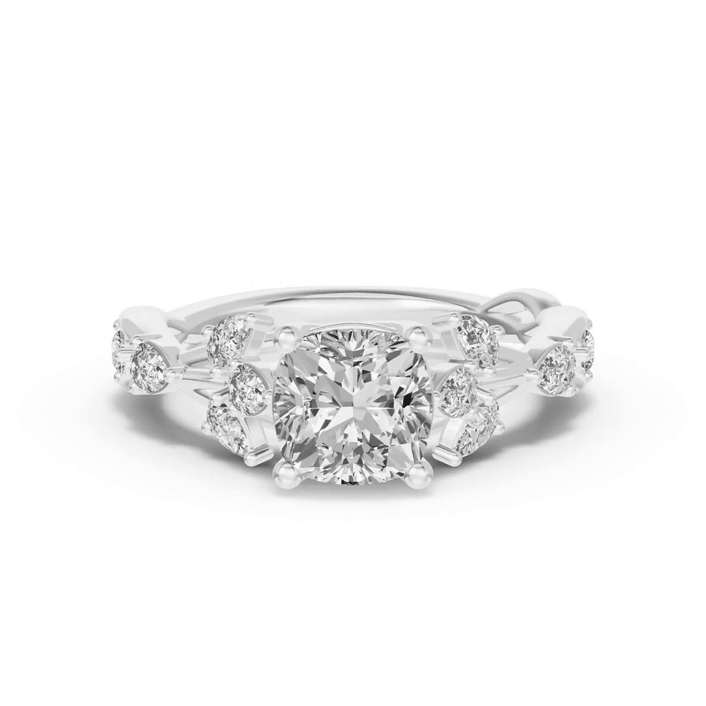 360 degree view of Botanical Twist Engagement Ring