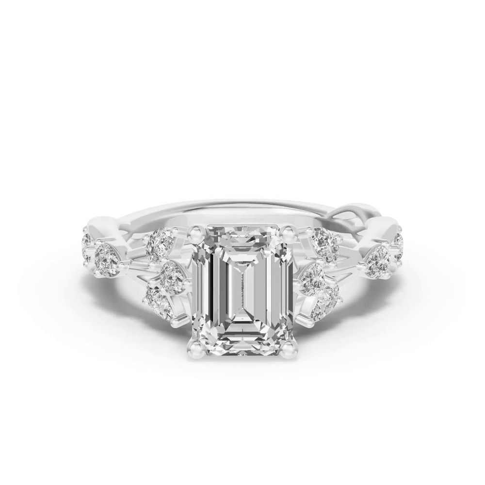 360 degree view of Botanical Twist Engagement Ring