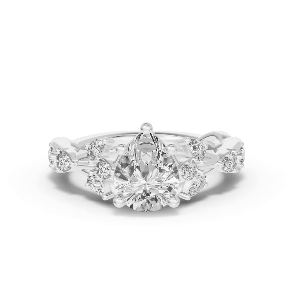 360 degree view of Botanical Twist Engagement Ring