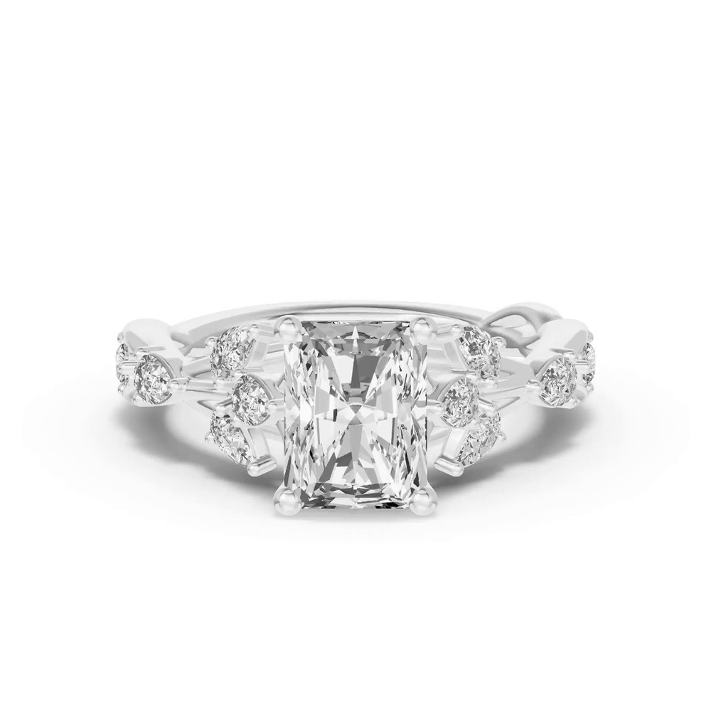 360 degree view of Botanical Twist Engagement Ring