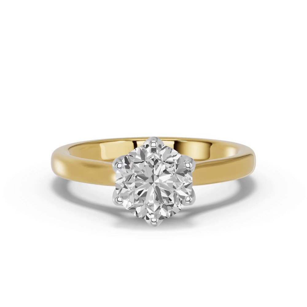 360 degree view of Marigold Tulip Engagement Ring (2mm)