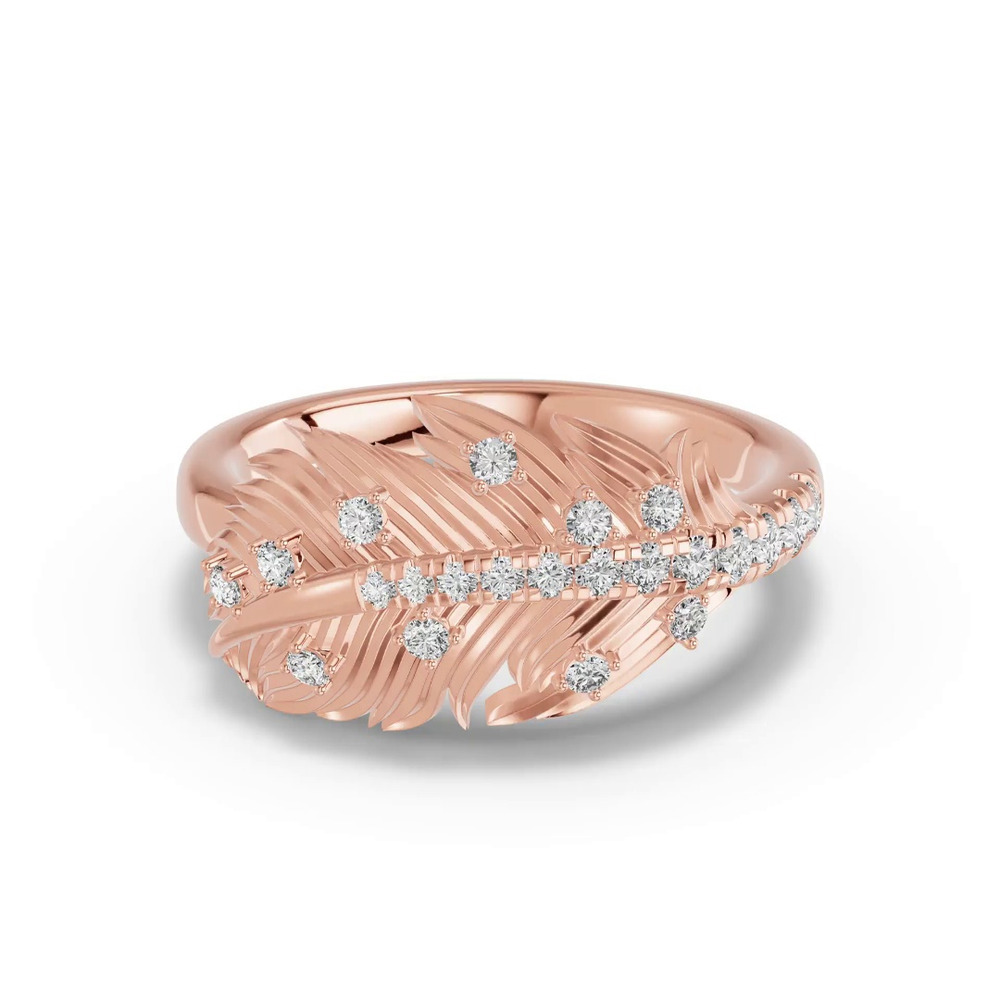 360 degree view of Feather Drift Lab Diamond Ring