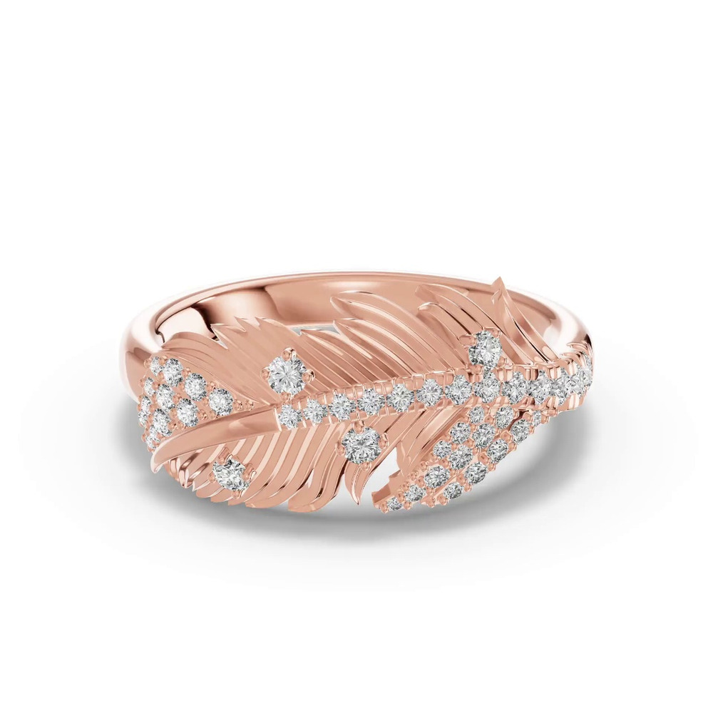 360 degree view of Feather Soar Diamond Ring