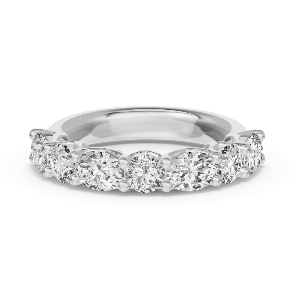 360 degree view of Oval & Round Unity Prong Diamond Band (1.50 ct. tw.)