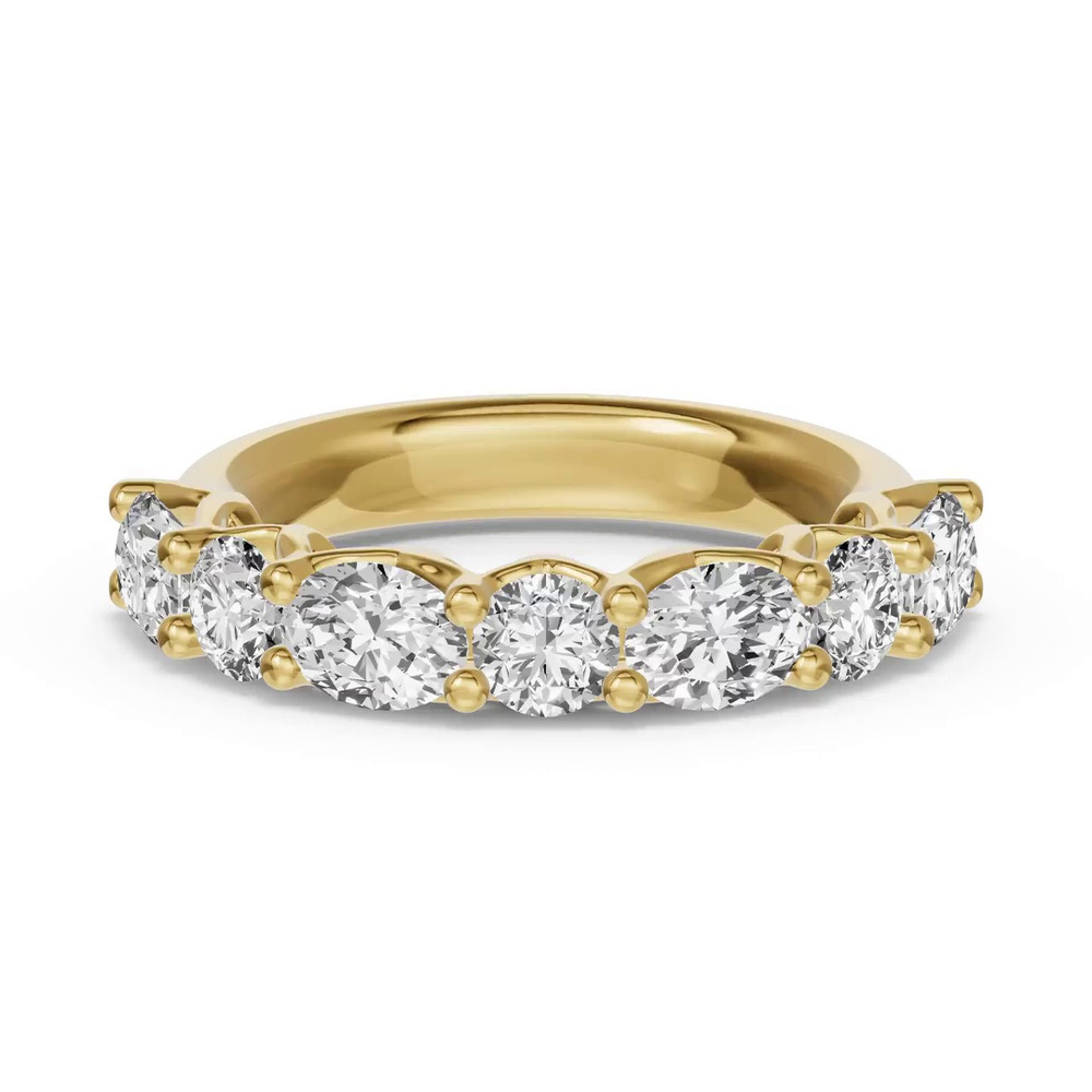 360 degree view of Oval & Round Unity Prong Diamond Band (1.50 ct. tw.)