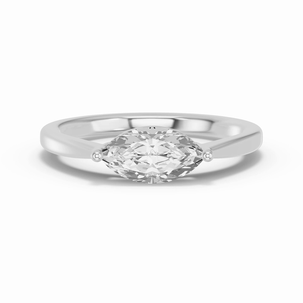 360 degree view of Marquise Lab Diamond East-West Ring
