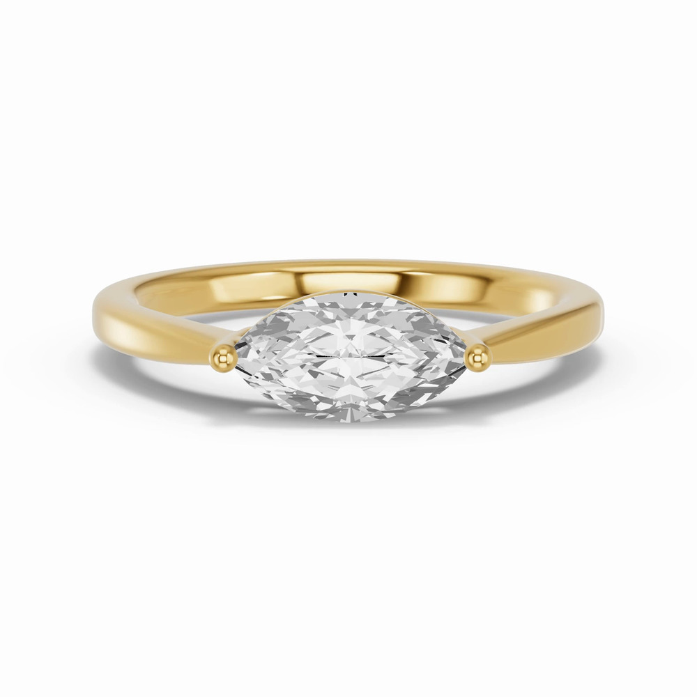 360 degree view of Marquise Lab Diamond East-West Ring