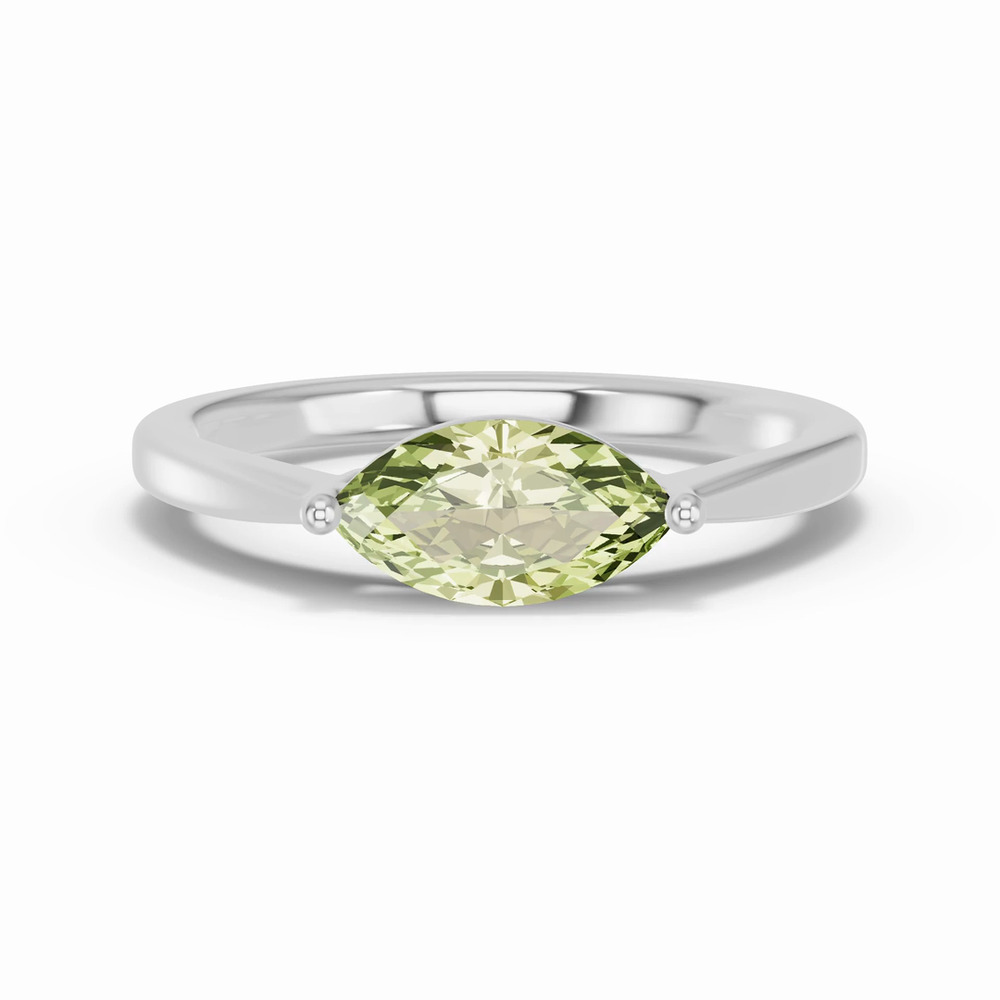 360 degree view of Marquise Peridot East-West Ring