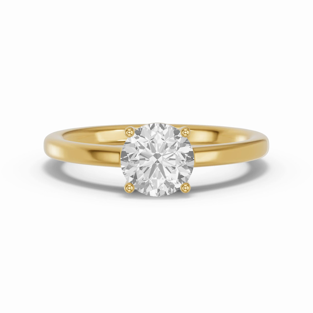 360 degree view of Round Lab Diamond East-West Ring