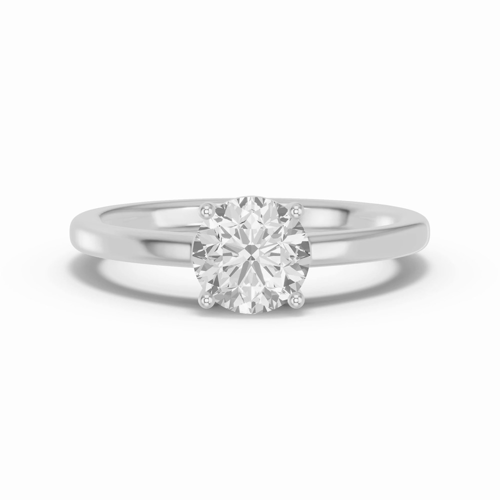 360 degree view of Round Lab Diamond East-West Silver Ring