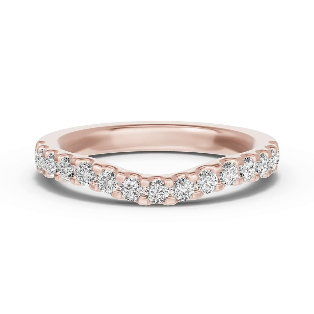 360 degree view of Trevi Contoured Pavé Lab Band (2.2mm)