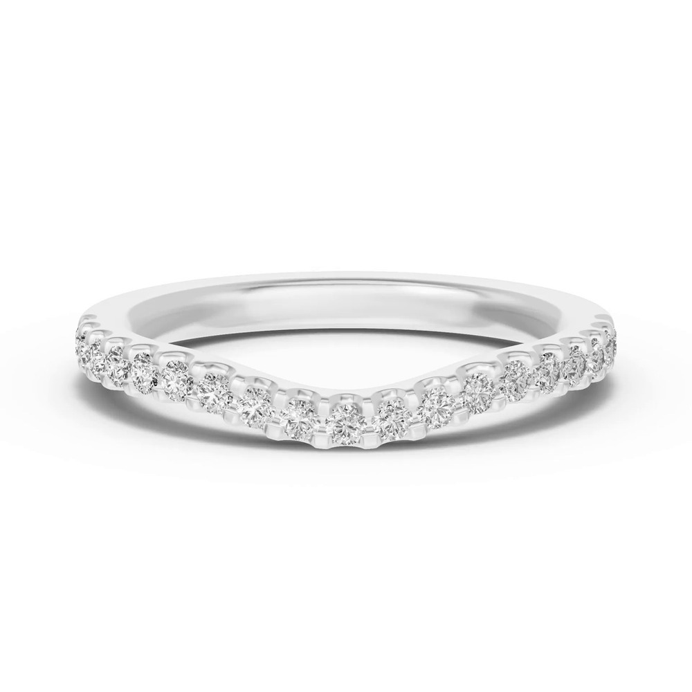 360 degree view of Trevi Contoured Pavé Band (1.8mm)