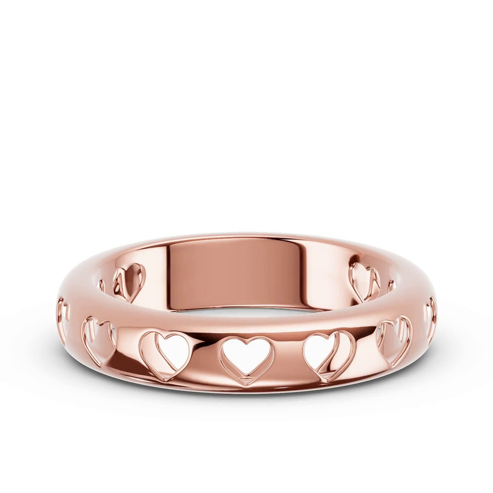 360 degree view of Eternity Heart Cutout Band