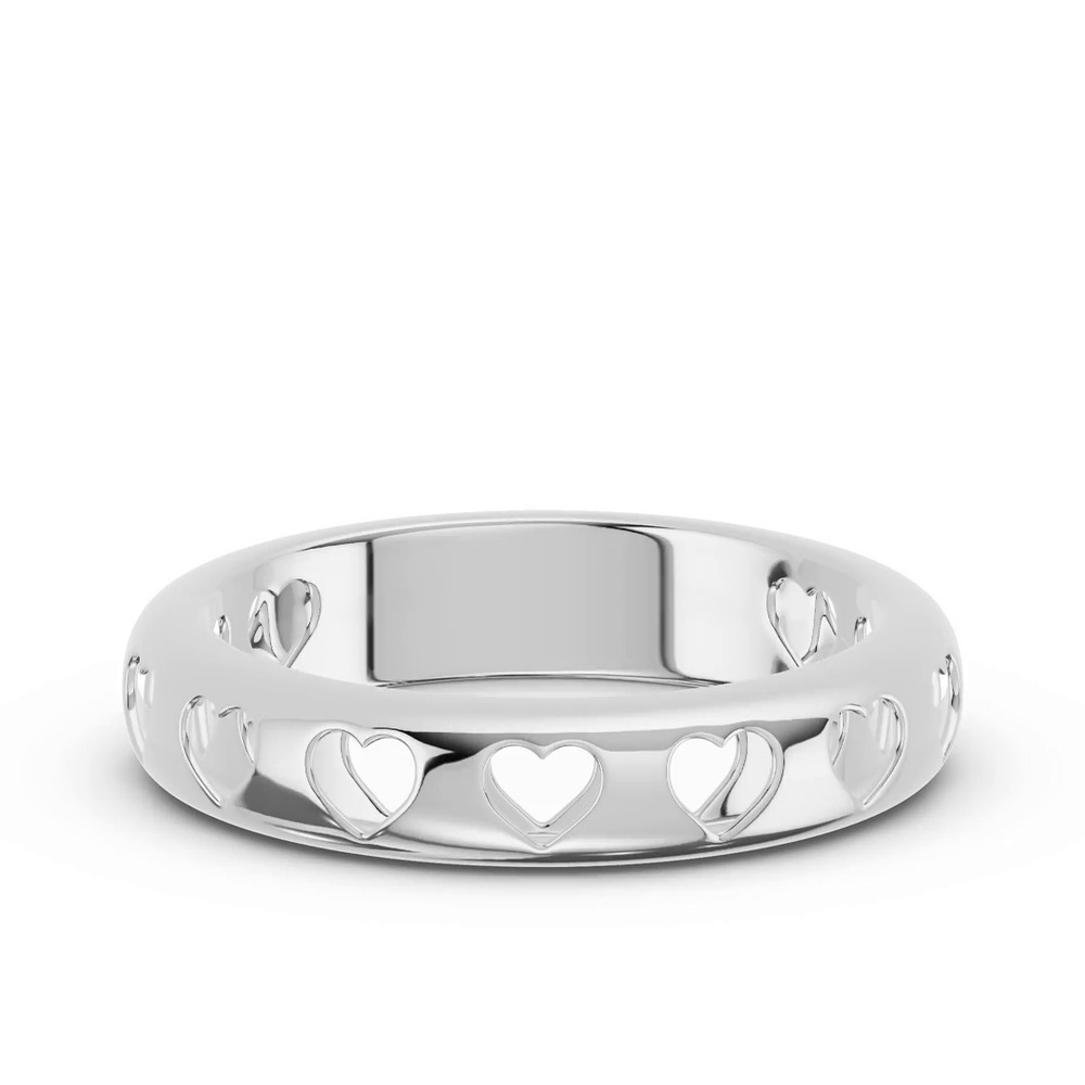 360 degree view of Eternity Heart Cutout Band