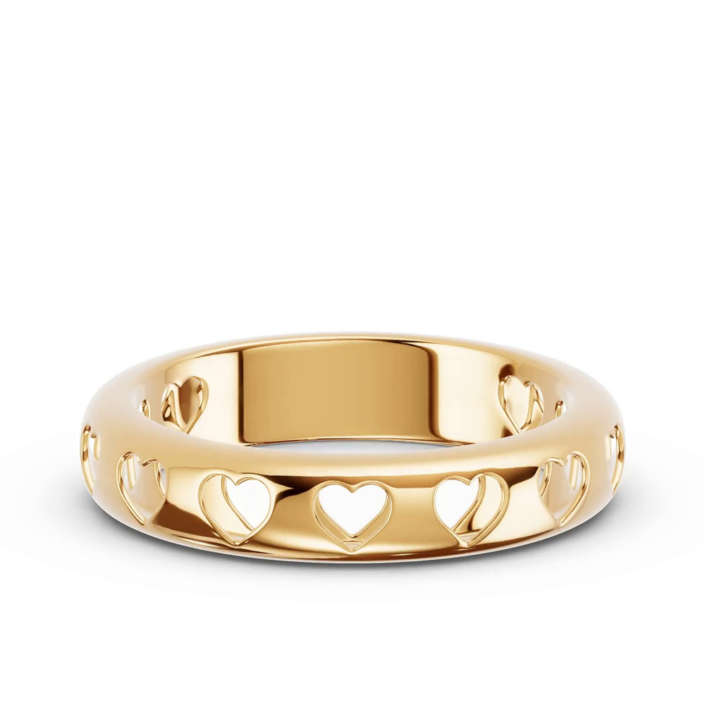 360 degree view of Eternity Heart Cutout Band