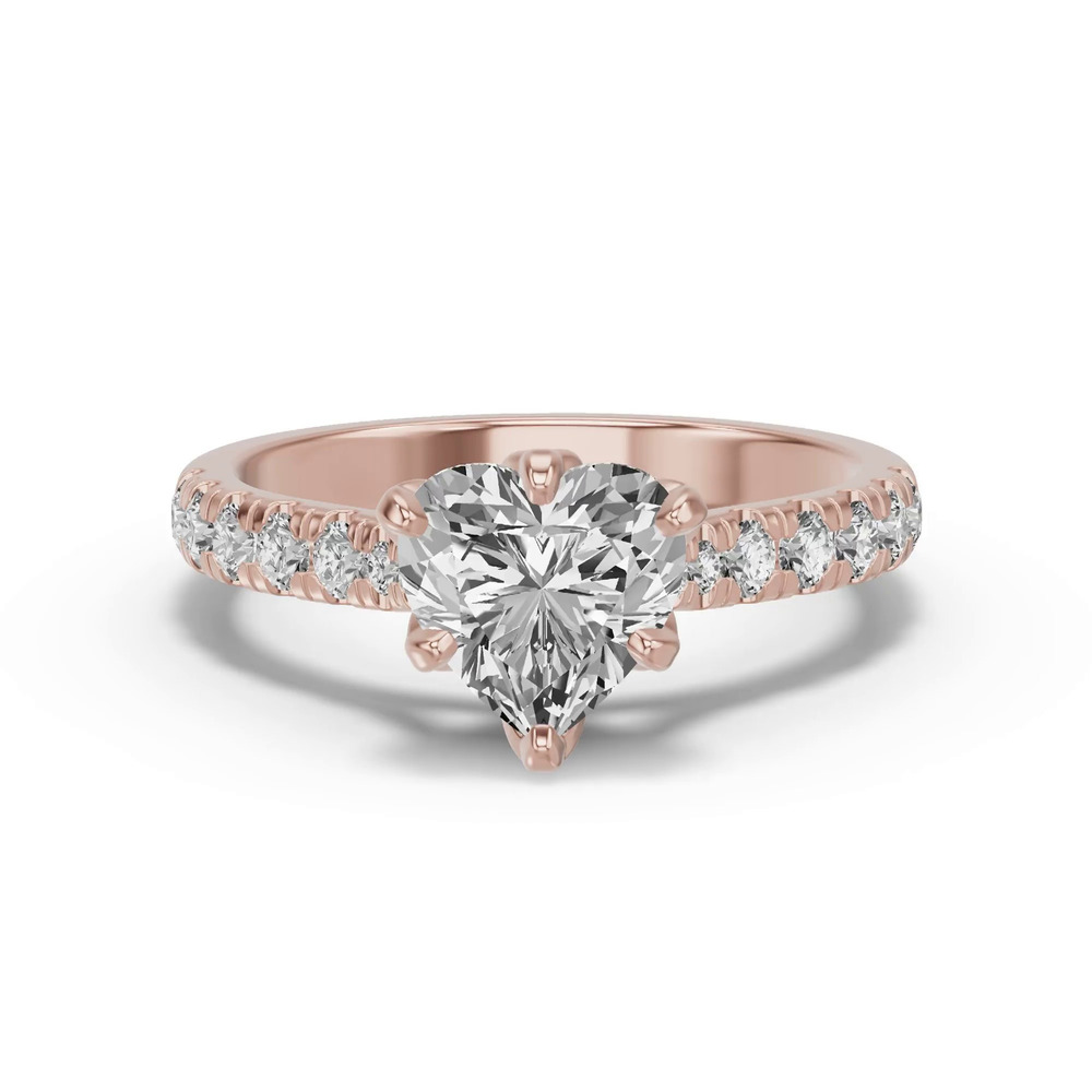 360 degree view of Marigold Royale Tulip Inspired 6 Prong Lab Engagement Ring
