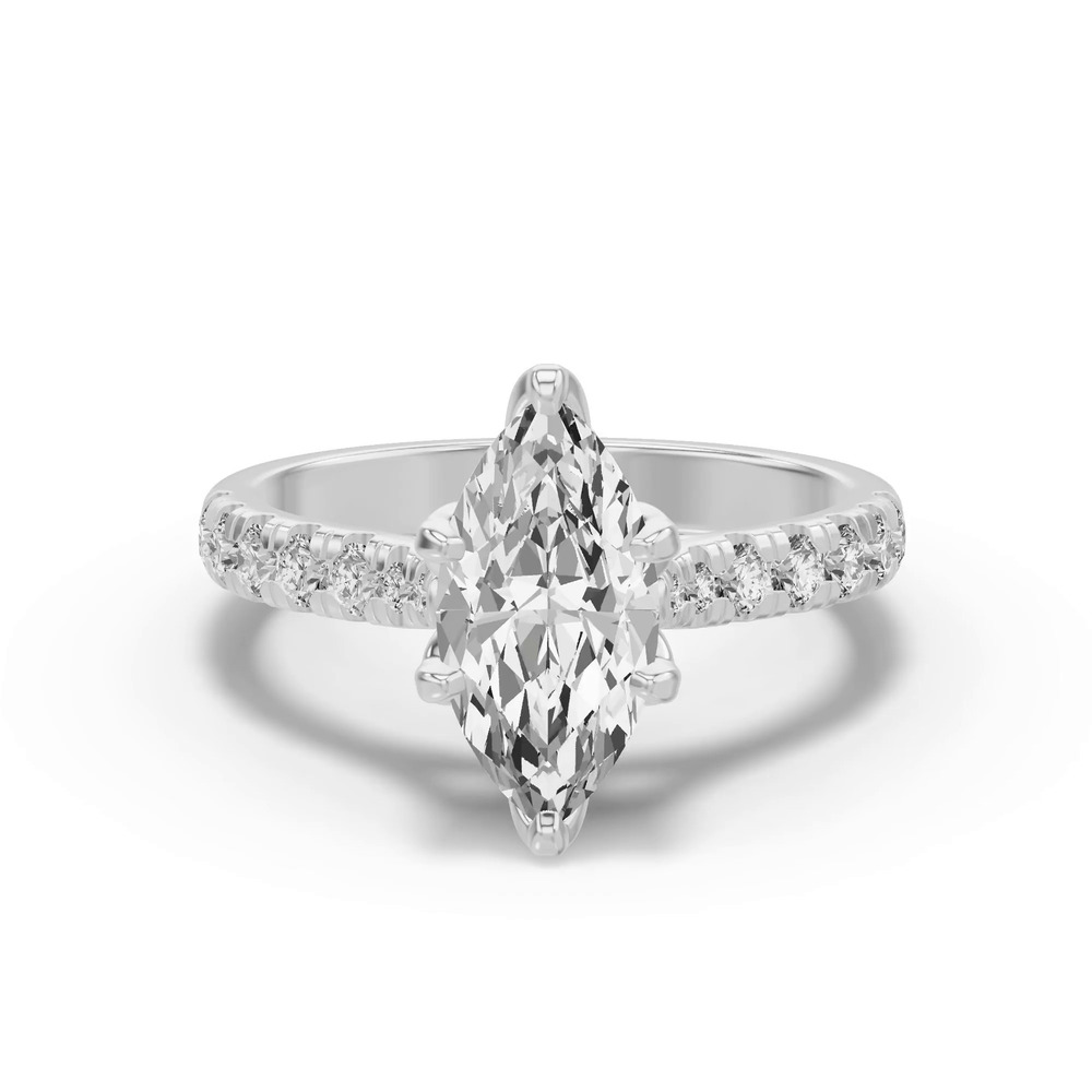360 degree view of Marigold Royale Tulip Inspired 6 Prong Lab Engagement Ring