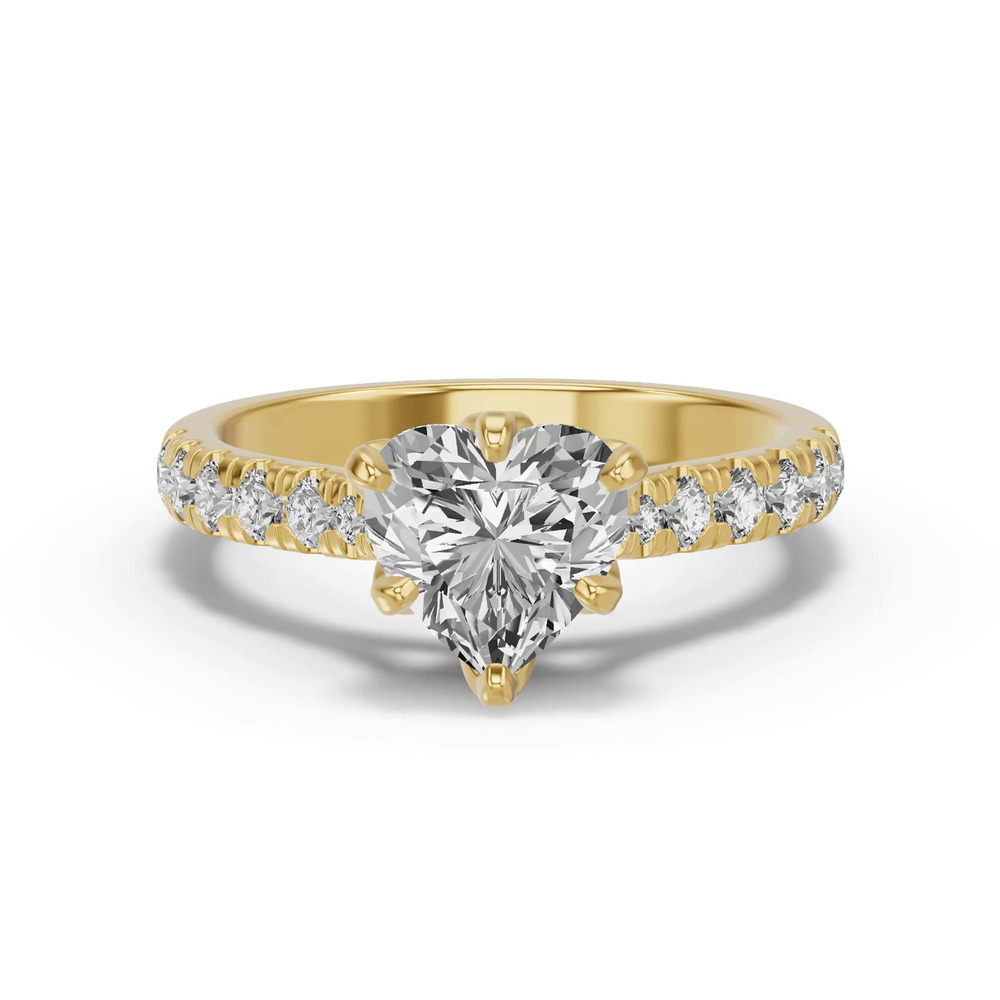 360 degree view of Marigold Royale Tulip Inspired 6 Prong Lab Engagement Ring