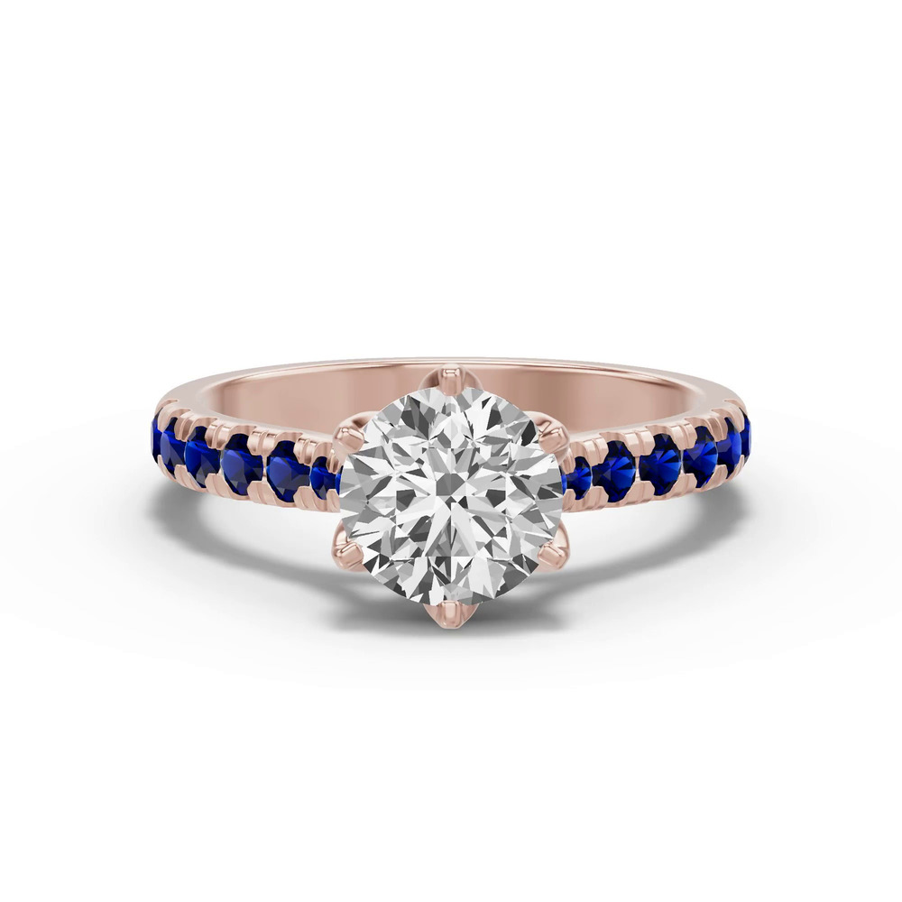 360 degree view of Marigold Royale Tulip Inspired Sapphire Engagement Ring