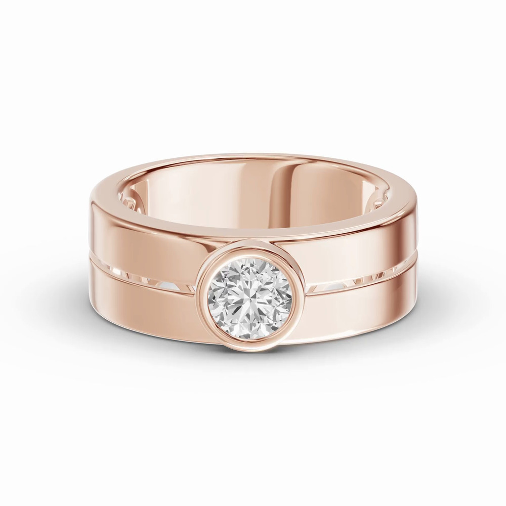 360 degree view of Grooved Round Lab Diamond Bezel Band (1.00 ct.)