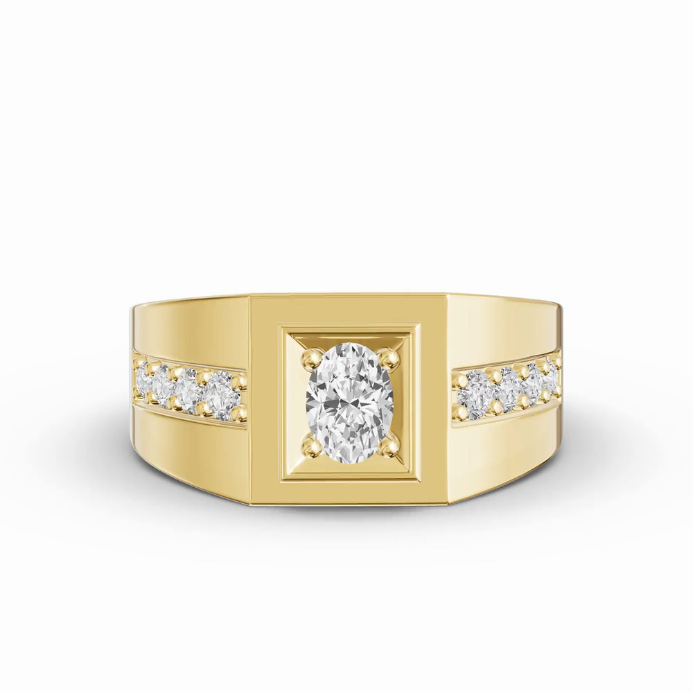360 degree view of Framed Oval Lab Diamond Ring (1.00 ct. tw.)