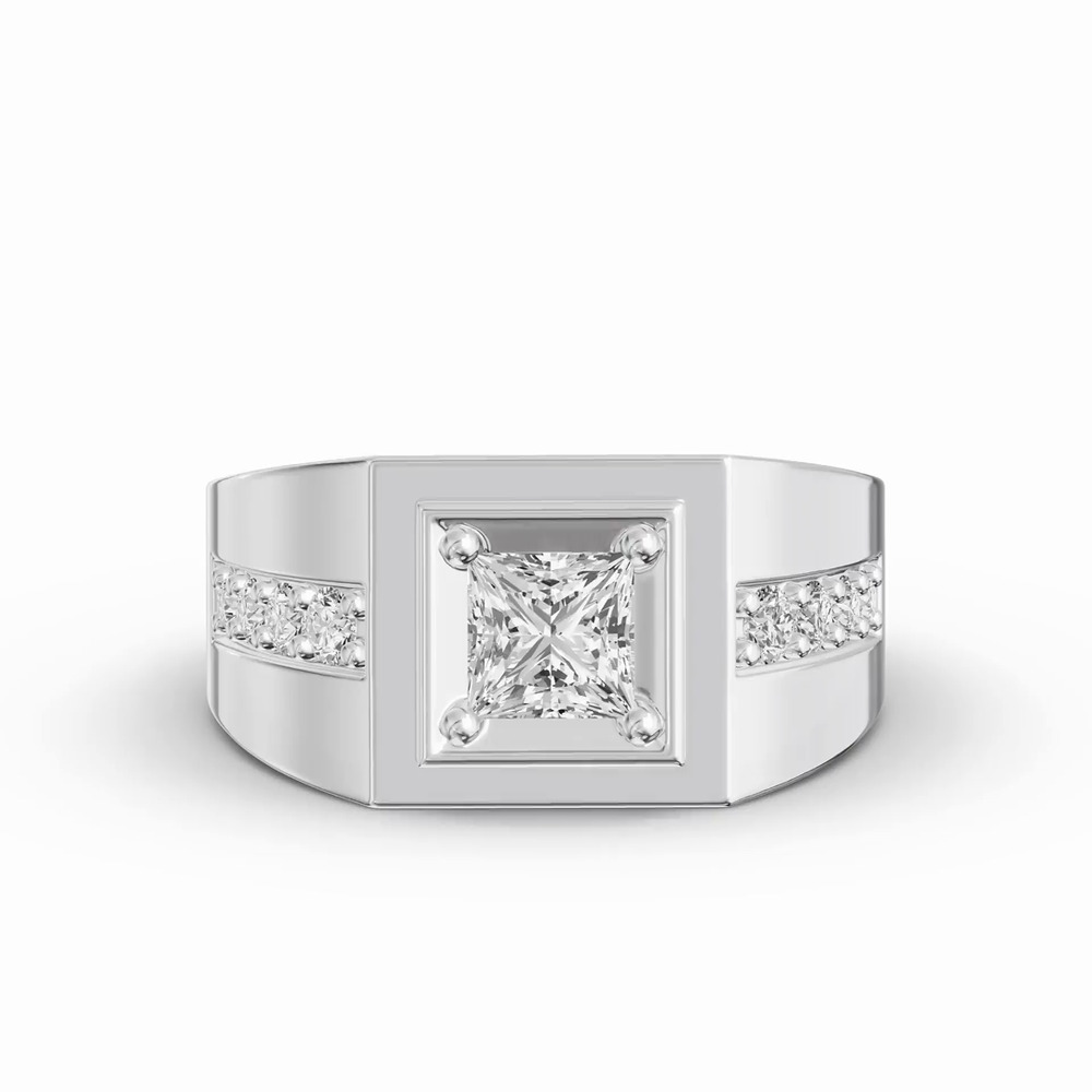 360 degree view of Framed Princess Lab Diamond Ring (1.50 ct. tw.)
