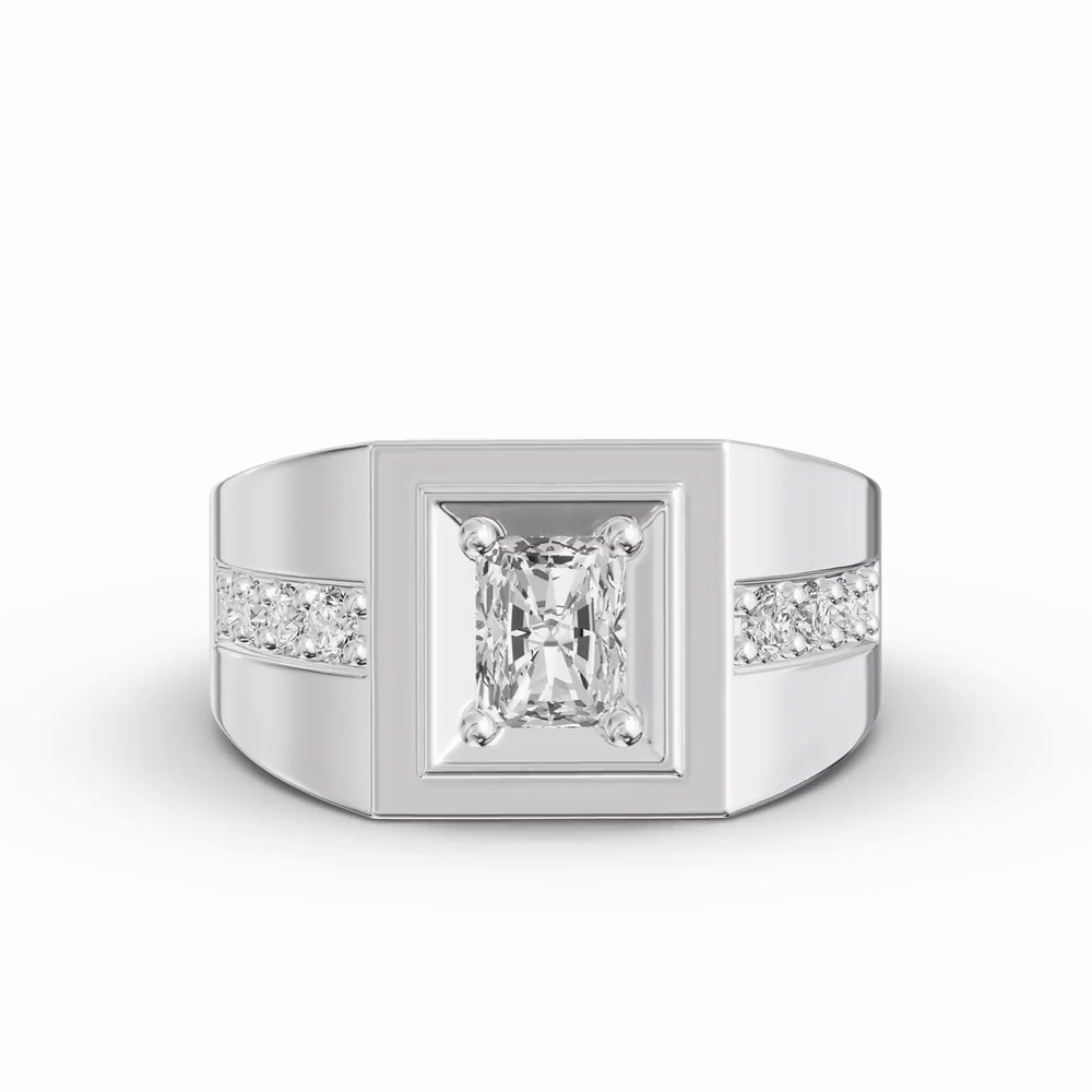360 degree view of Framed Radiant Lab Diamond Ring (1.50 ct. tw.)