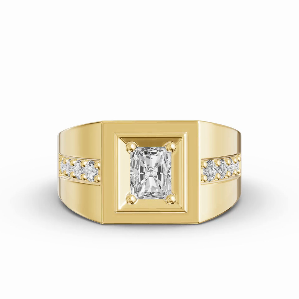 360 degree view of Framed Radiant Lab Diamond Ring (1.50 ct. tw.)