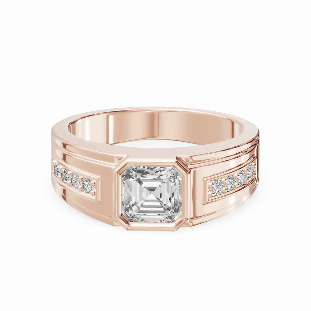 360 degree view of Framed Bezel Asscher Lab Diamond Ring (2.25 ct. tw.)