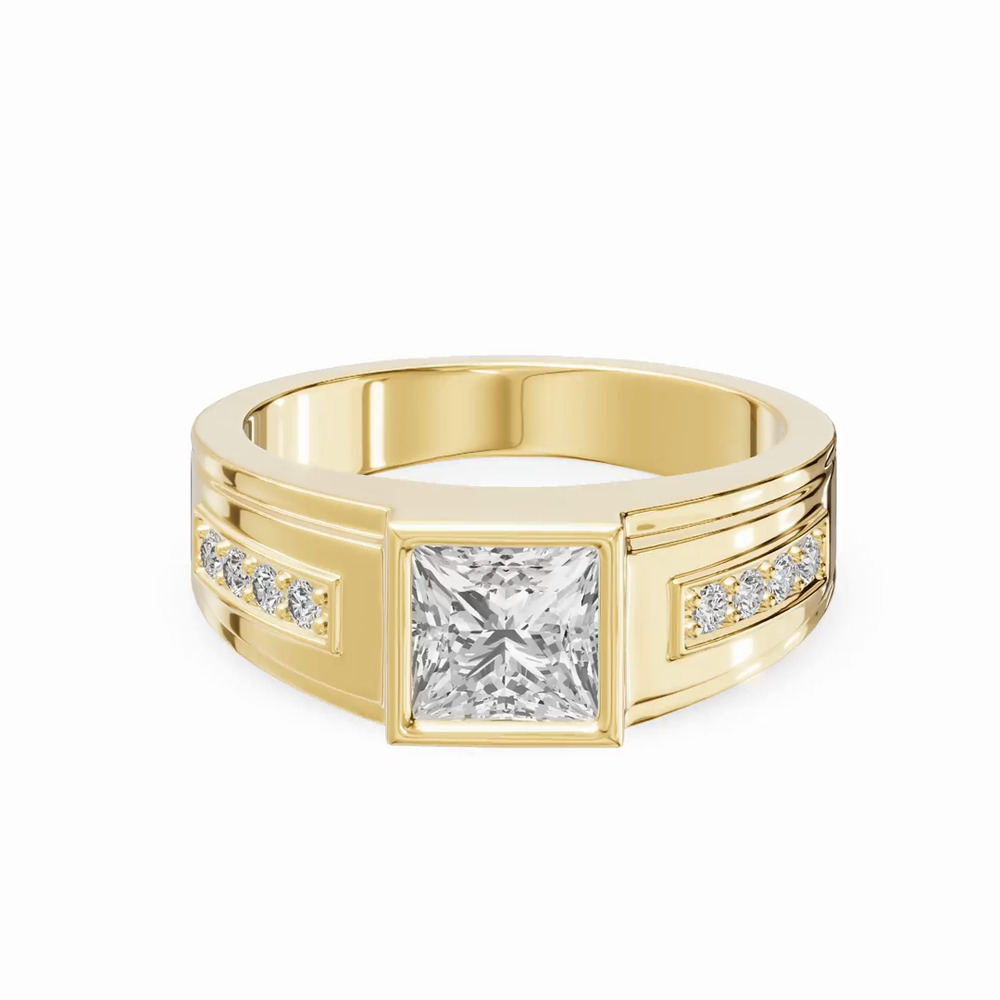 360 degree view of Framed Bezel Princess Lab Diamond Ring (2.25 ct. tw.)