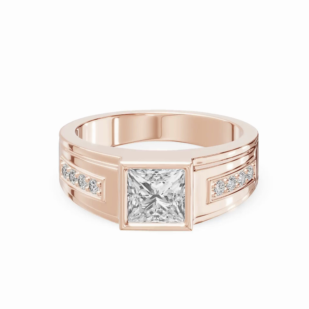 360 degree view of Framed Bezel Princess Lab Diamond Ring (2.25 ct. tw.)