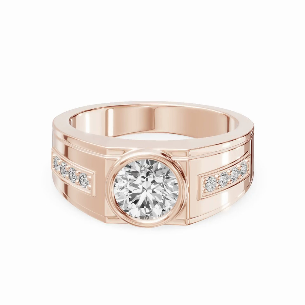 360 degree view of Framed Bezel Round Lab Diamond Ring (2.25 ct. tw.)