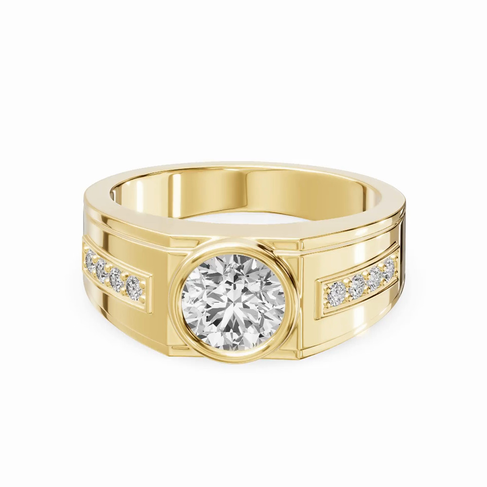 360 degree view of Framed Bezel Round Lab Diamond Ring (2.25 ct. tw.)