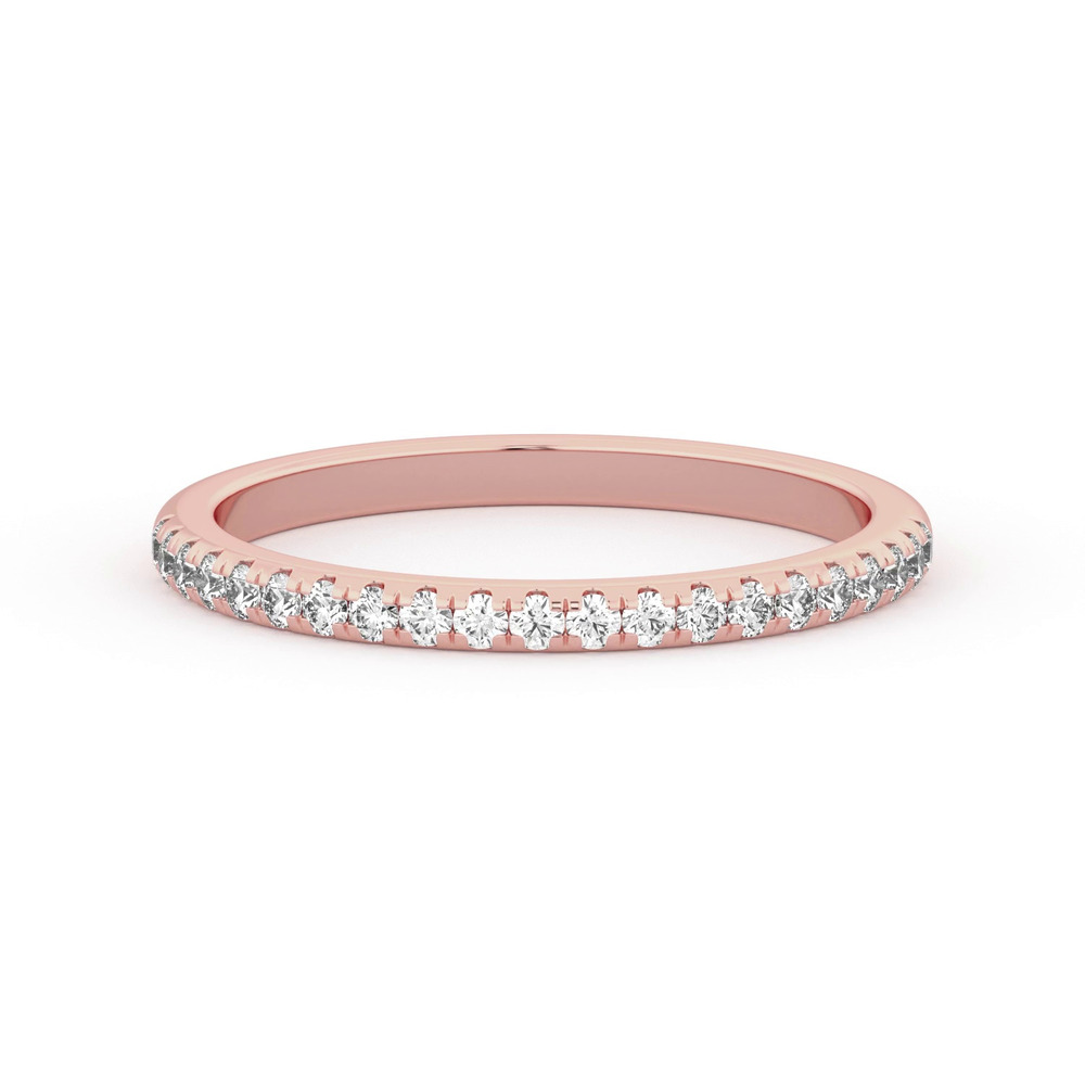 360 degree view of Marigold Pavé Band