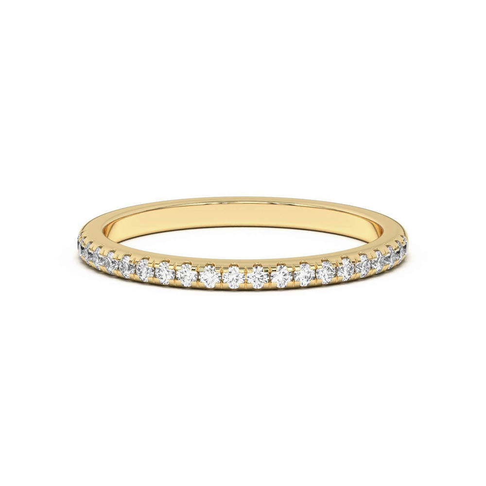 360 degree view of Marigold Pavé Lab Band