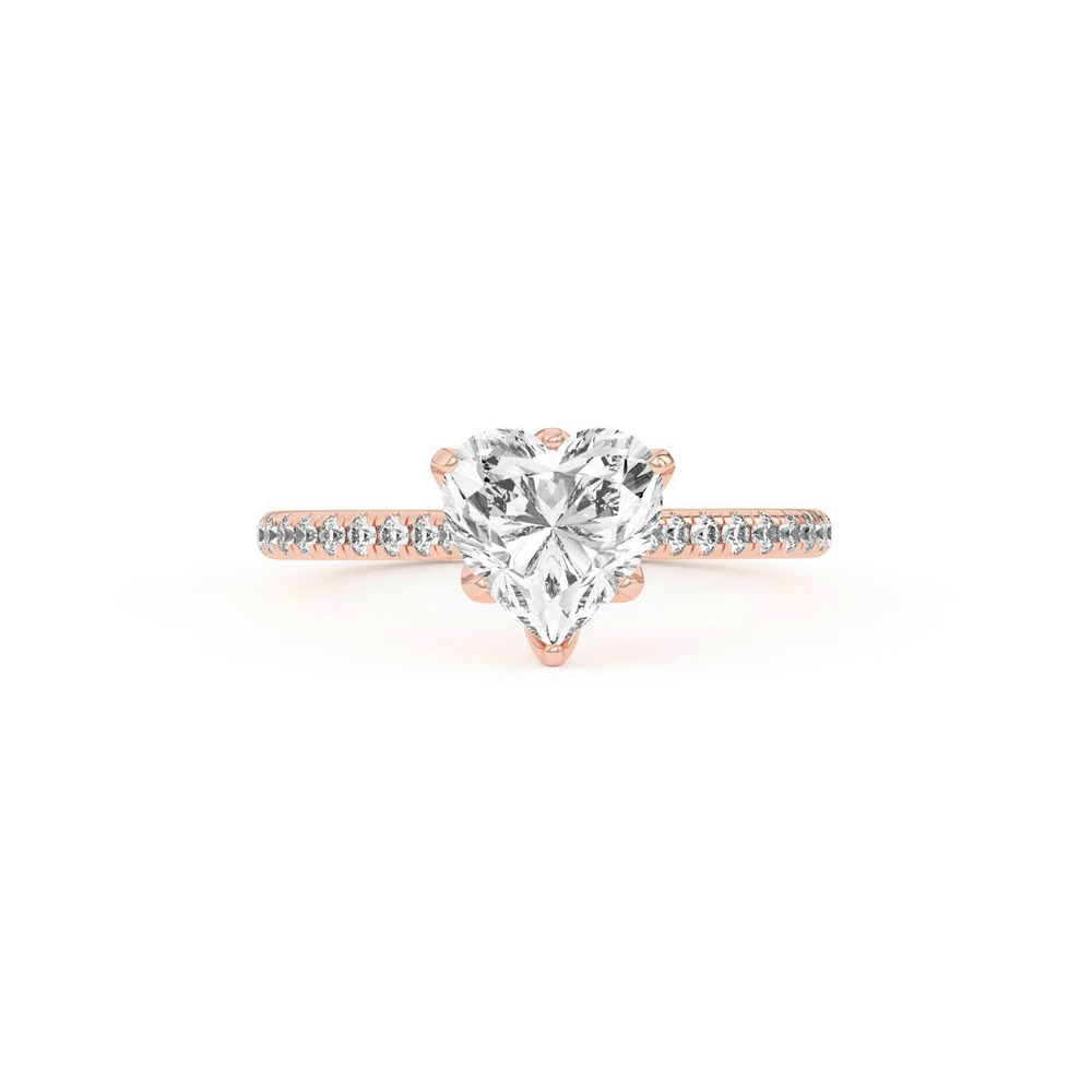 360 degree view of Marigold Tulip Inspired 6 Prong Lab Engagement Ring