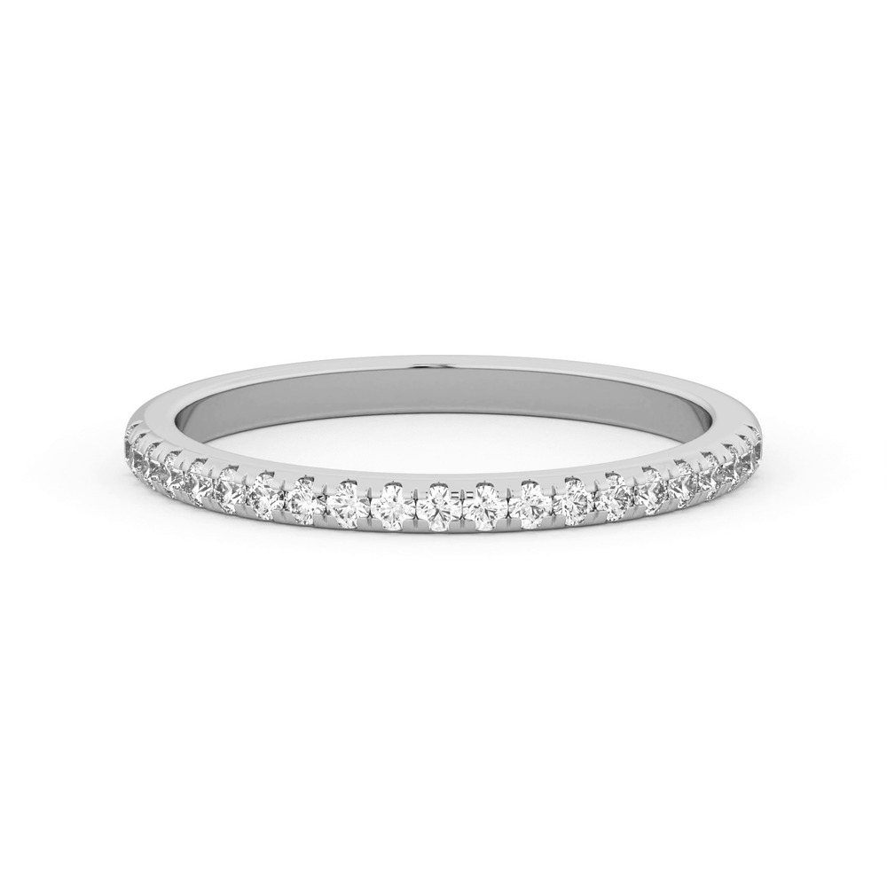 360 degree view of Marigold Pavé Band