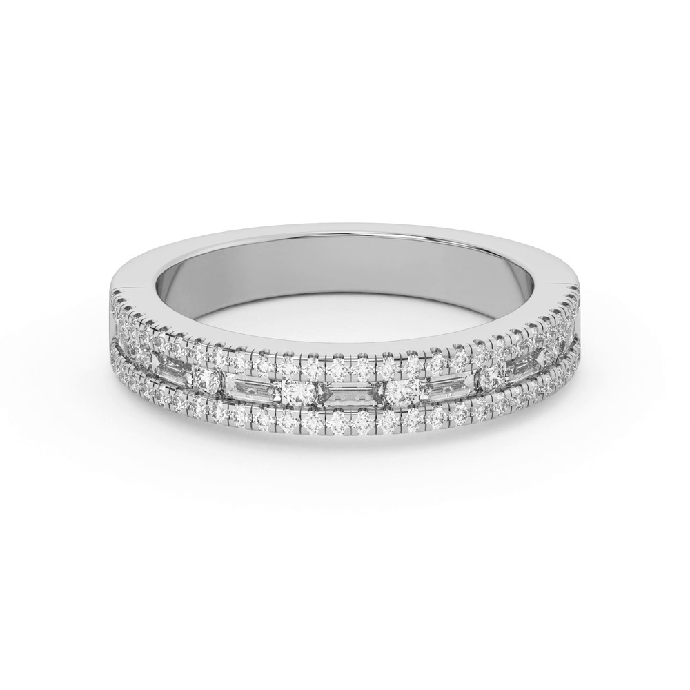 360 degree view of Rochelle Triple Row Diamond Band