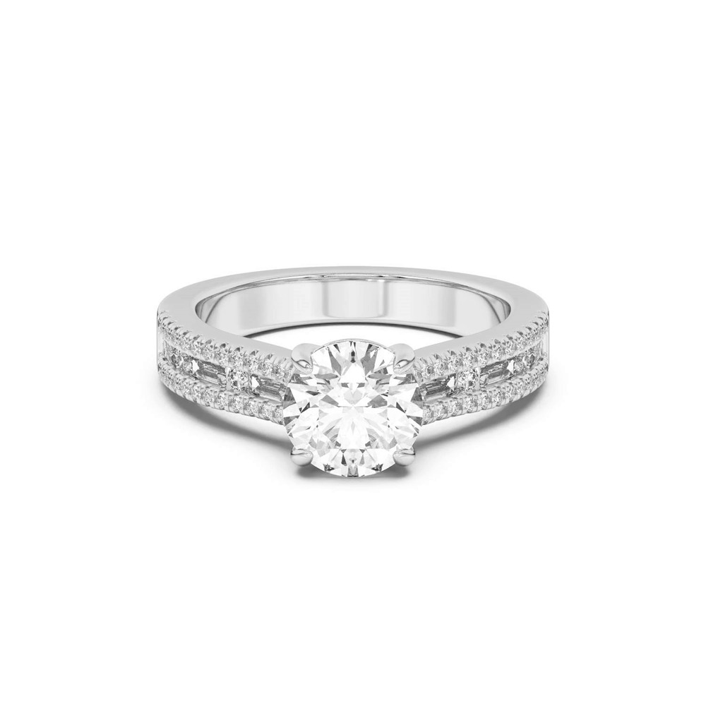 360 degree view of Rochelle Triple Row Diamond Engagement Ring