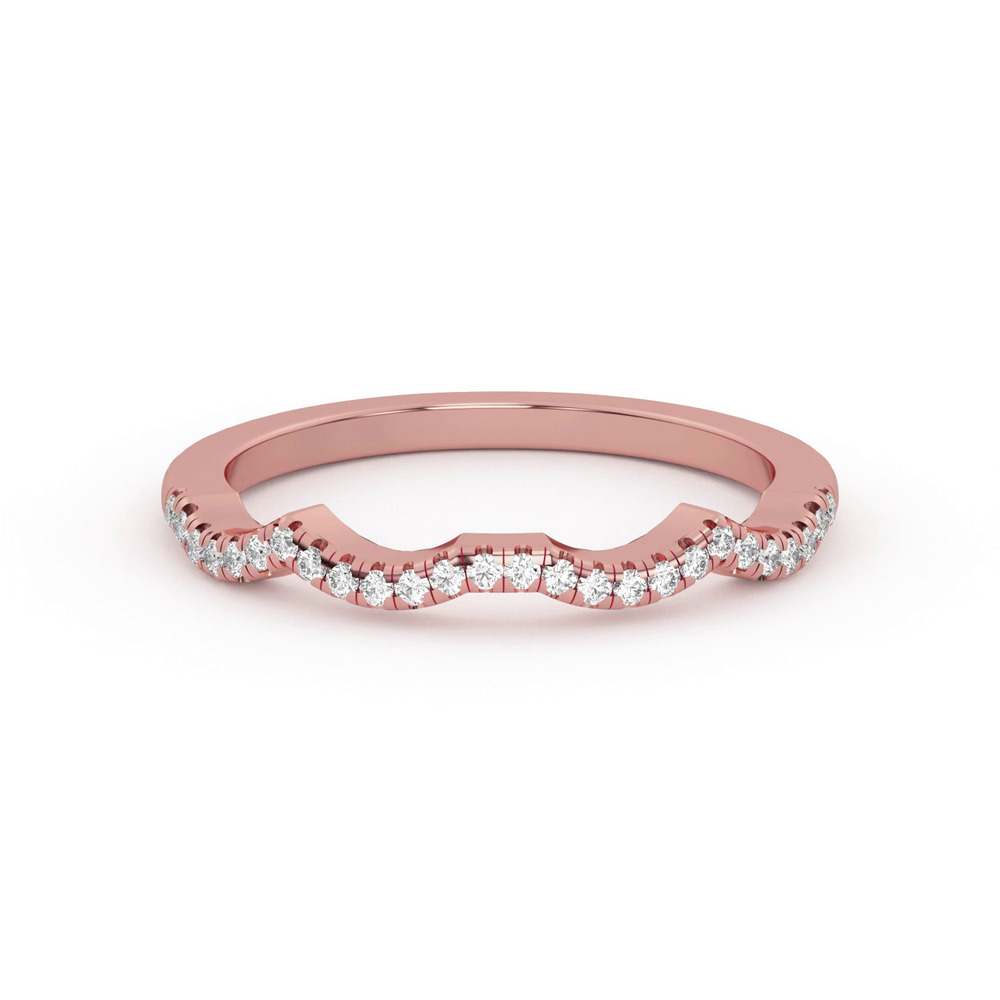 360 degree view of Infinity Curved Diamond Band