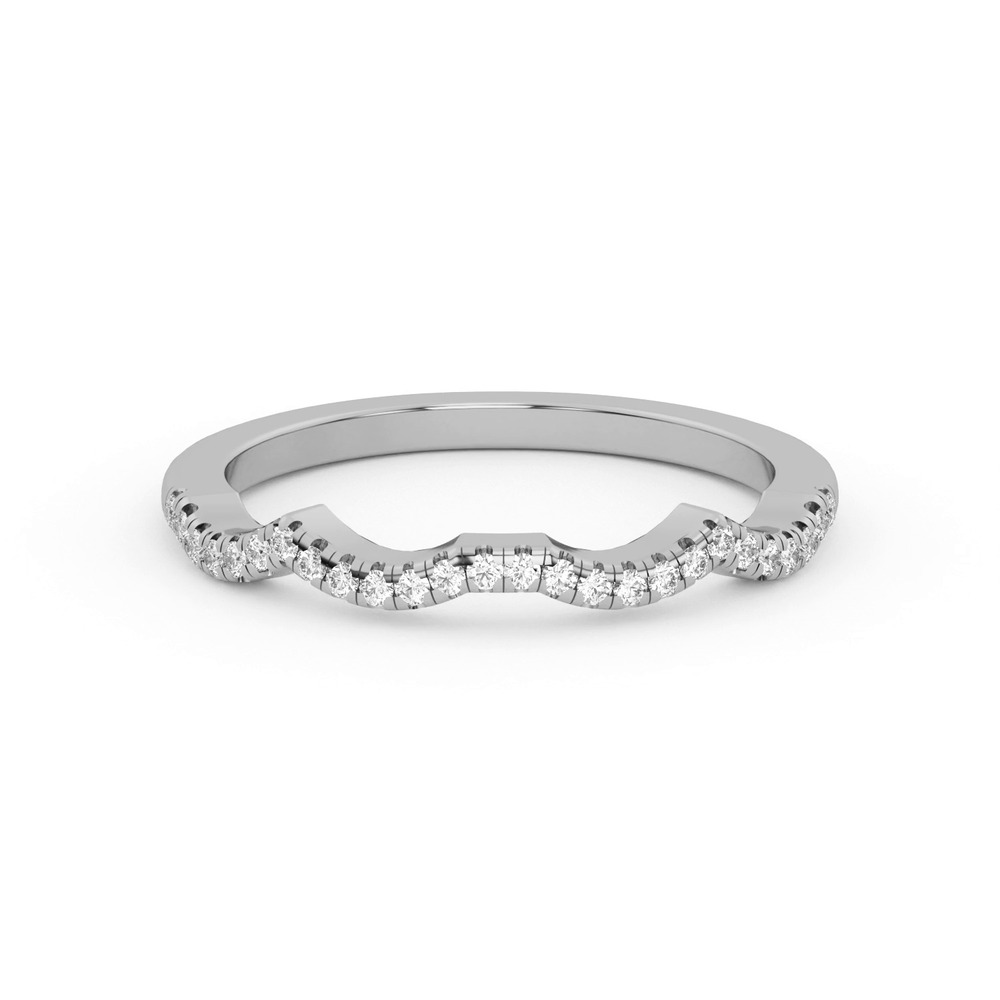 360 degree view of Infinity Curved Diamond Band