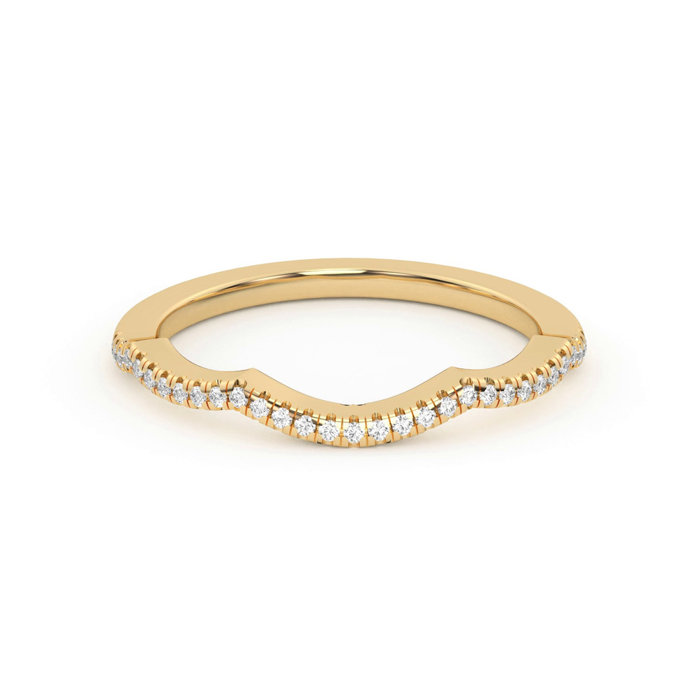 360 degree view of Hana Diamond Curved Band