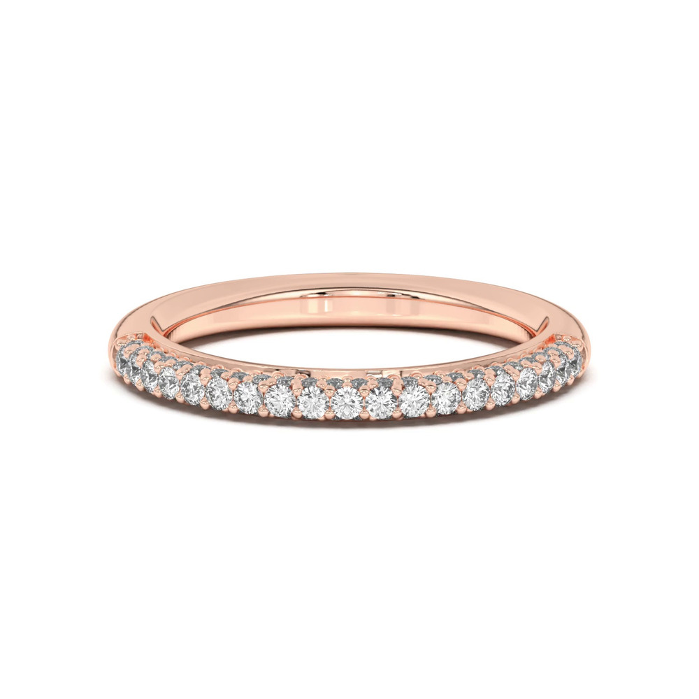 360 degree view of Ivana Triple Row Diamond Band
