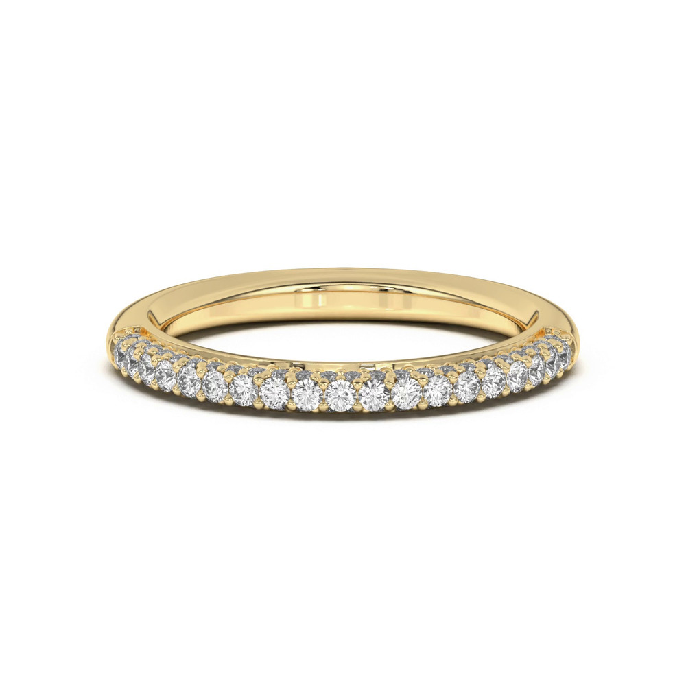360 degree view of Ivana Triple Row Diamond Band
